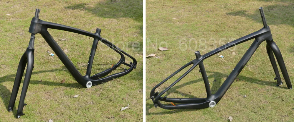 Cheap 29er carbon matt mtb bicycle frame mountain bike frameset 15.5" , 17.5" , 19" Frame BB30 / BSA + Fork  for 15mm AXle 0