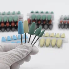 Лабораторный силиконовый чехол резиновые Полировальные Алмазные полировочные боры 2,35 мм для стоматологических