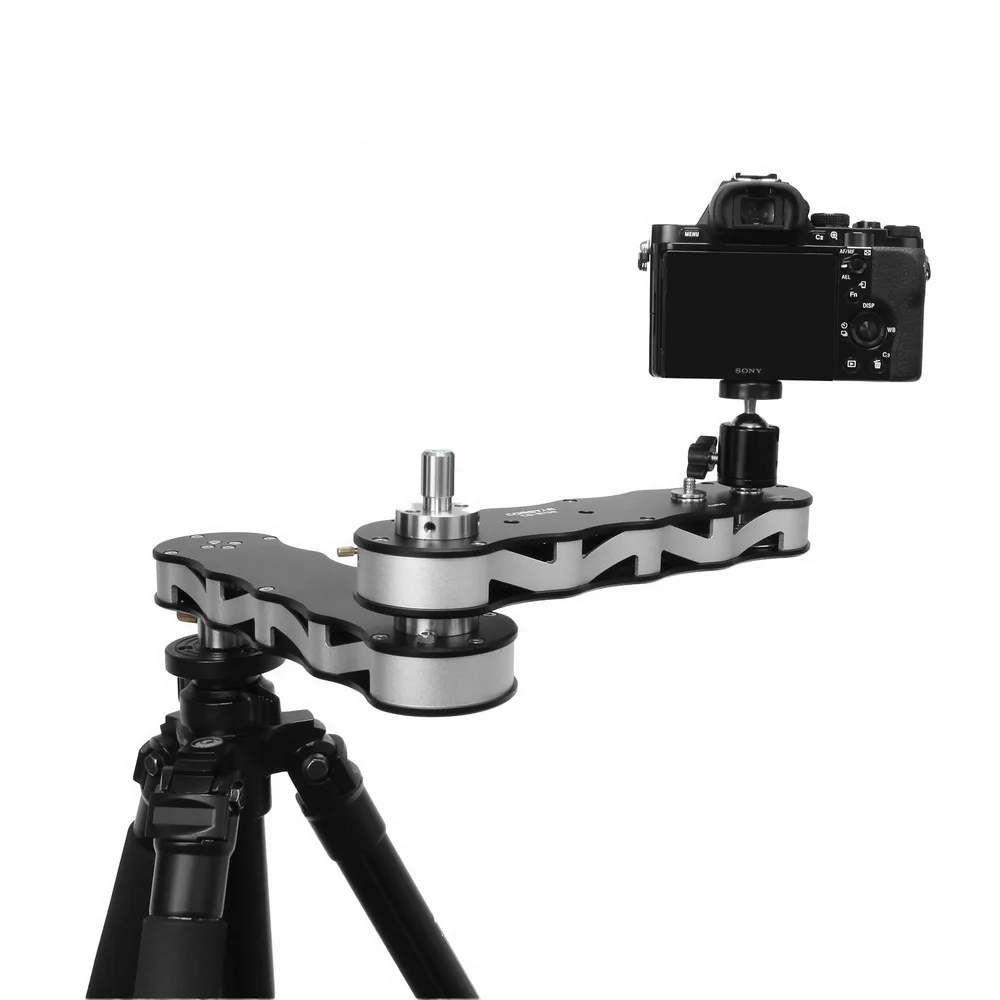  Portable Camera Video Slider Rail Track Arm with Panning Linear Motion 4x Distance for DSLR GoPro A