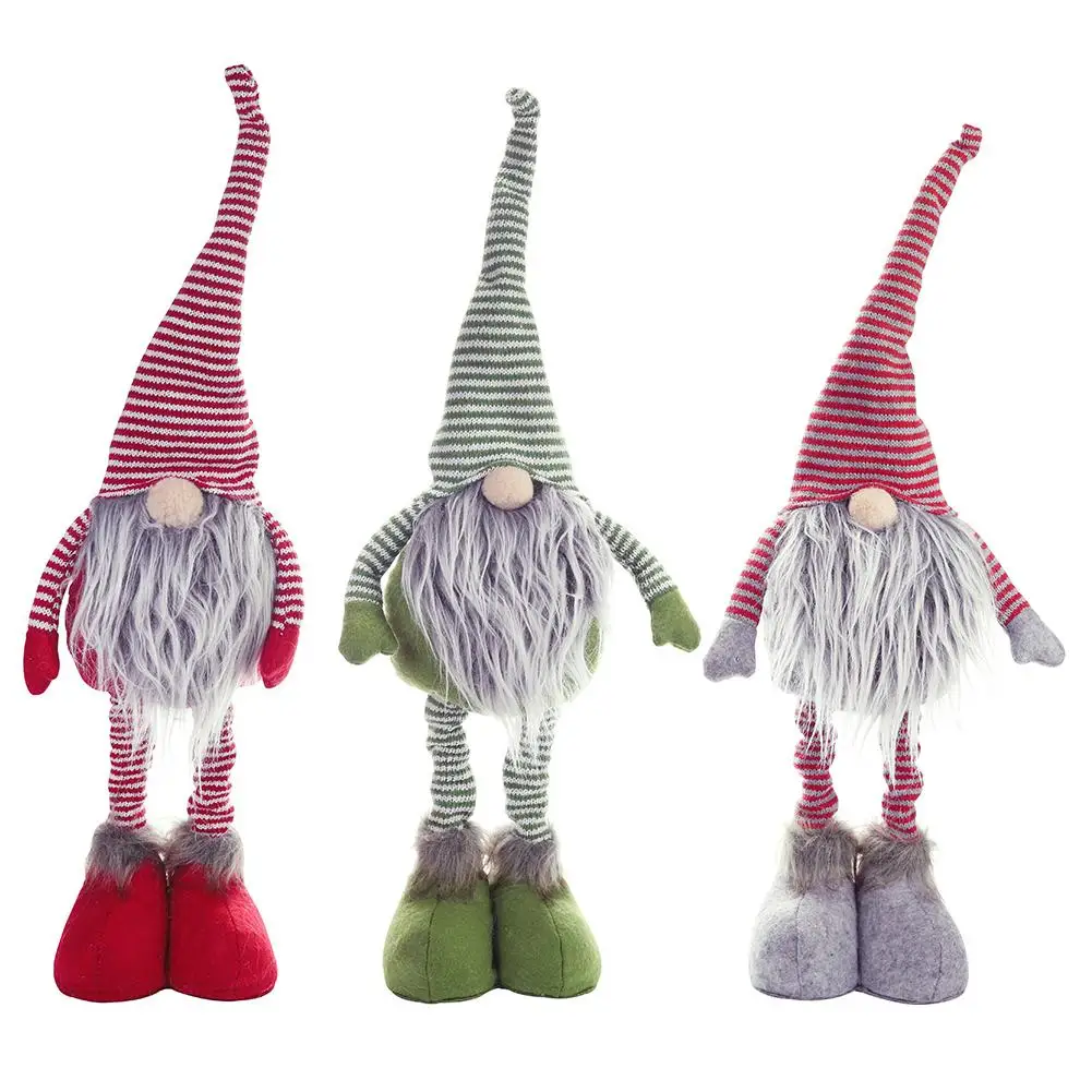 

2020 New Arrival Christmas Stripe Faceless Doll Standing Dolls Nordic Santa Claus Ornament Decoration