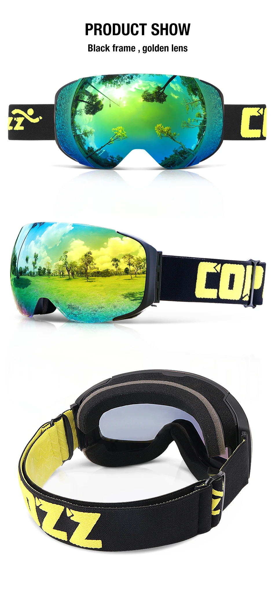 magnetic ski goggles 12