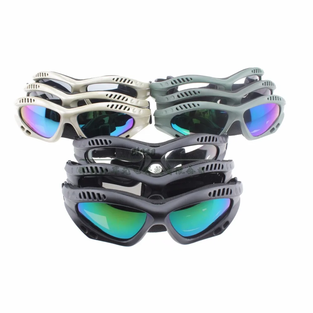 

Military Windproof Hiking Glasses Impact Resistance Super Toughness Goggles For Outdoor Tactical Competition Cosplay CS Game