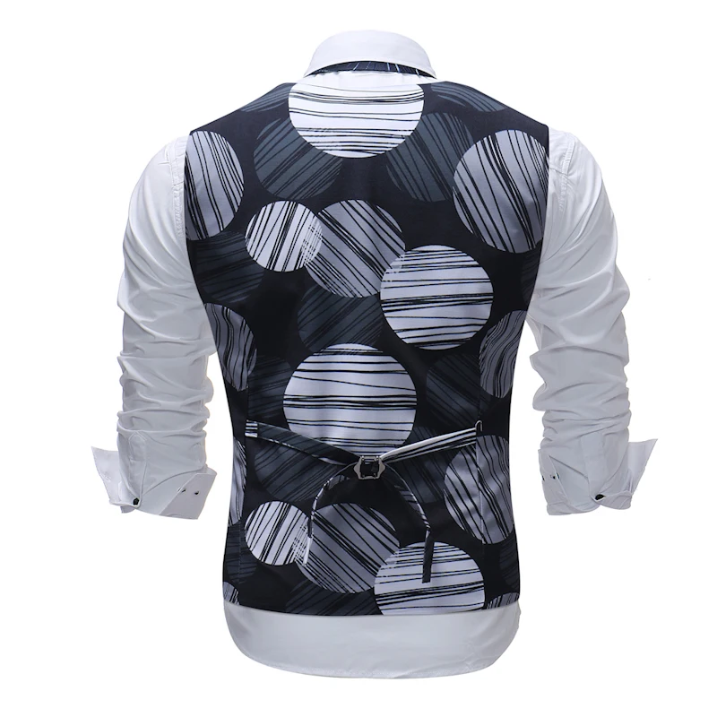 M-5XL 2018 New Style Mens Waistcoat Casual Vest Men Waistcoat Gilet Homme Suit Vest Formal Wear Wedding Mens Vests VA4