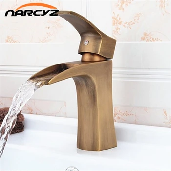 

Euro Style Square Single Handle Antique Brass Basin Sink Mixer Tap Design G-6