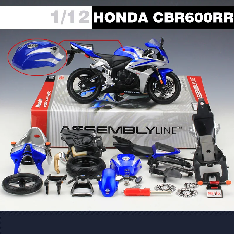 Maisto 1:12 мотоцикл игрушка CBR600RR имитация мотора Автомобиль DIY Модель Строительные