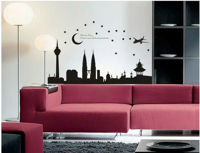 Novelty Households Home Decoration Diy Vinyl Wall Decals Vintage Novelty Households Home Decoration Diy Vinyl Wall Decals Vintage Child Love Bedroom Art Wallpaper Skyrim