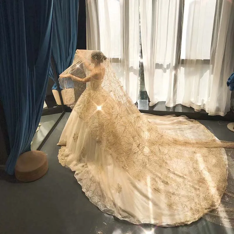 J66651 jancember бальное платье свадебное платье с коротким рукавом Часовня Поезд с плеча Возлюбленное платье невесты robe de mariage