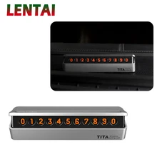 LENTAI, новая автомобильная парковочная карта, номер телефона, скрытая пластина для Fiat 500 Opel Insignia Suzuki Swift Sx4 hyundai Ix35 Creta Ix25 Nissan