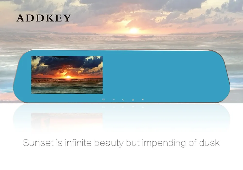 ADDKEY, Новейшая автомобильная DVR камера, зеркало заднего вида, двойной объектив, видеорегистратор, видео регистратор, видеокамера Full HD 1080 p, ночное видение, Автомобильные видеорегистраторы