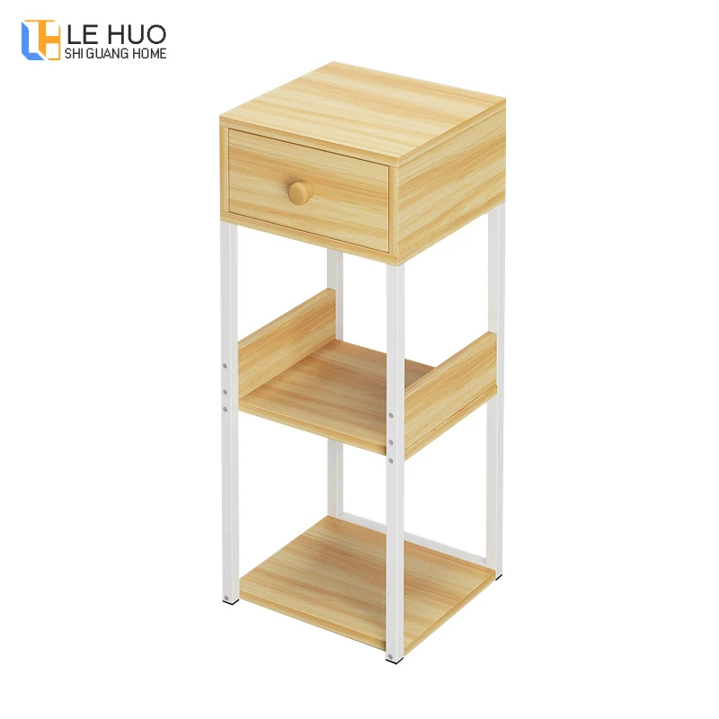 نهاية الجداول خشبية إطار فولاذي القهوة الجدول مع درج المنظم خزانة الأزياء زهرة الوقوف أثاث غرفة المعيشة نهاية الجداول خشبية إطار فولاذي القهوة الجدول مع درج المنظم خزانة الأزياء زهرة الوقوف أثاث غرفة المعيشة