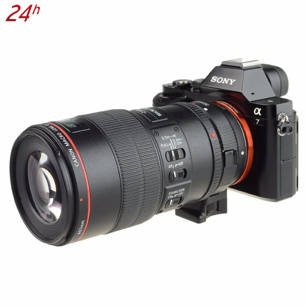 COMMLITE CM-EF-NEX автофокусом для объектива USM Canon EF объектив серии и sony Полнокадровый Камера A7/A7R