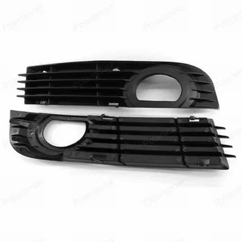 

2pcs Front Left + Right Bumper Fog Light lamp Grille Protective Mesh for Audi A8 S8 QUATTRO D3 2006 2007 2008 Black Grille
