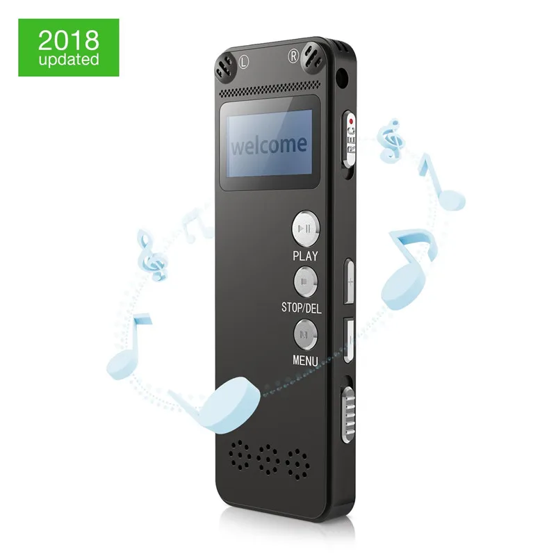

Digital Voice Recorder Voice Activated Noise Reduction Multifunctional Duration Recording HD Microphones for Lectures Meeting