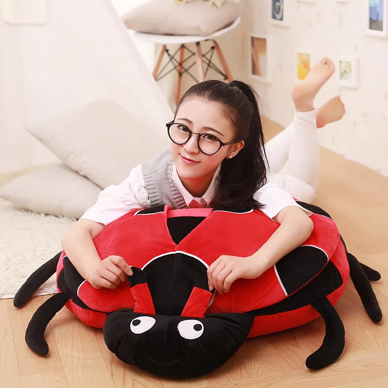 big plush ladybug toy red ladybug pillow doll giftabout 100cmin Movies