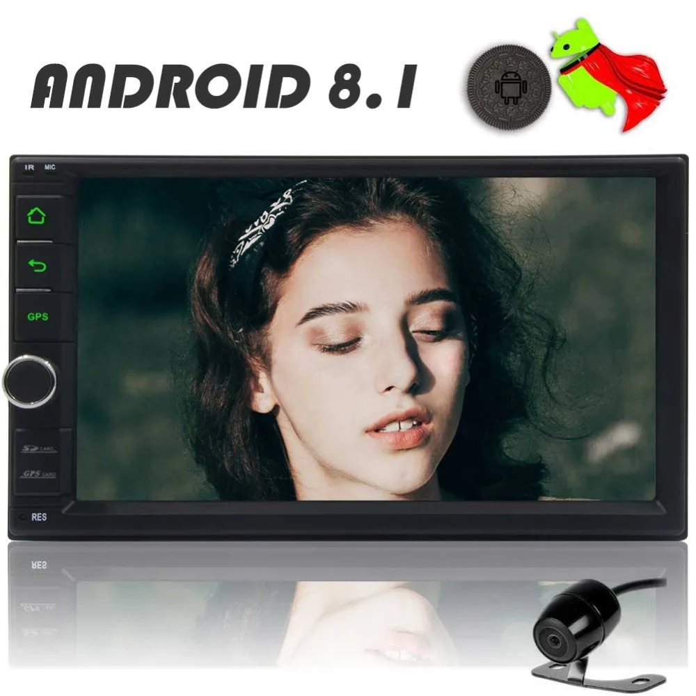 entertainment Android 8.1 Cassette multimedia GPS Car pc Stereo 2G RAM 32G ROM MP5 Player In dash Radio Bluetooth Wifi mirror 