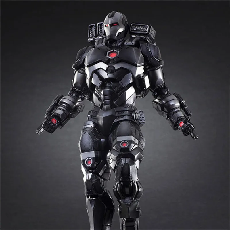 Luxury Super Heroes Iron Man Action Figure Toys Movie Grey Iron Man with Weapon Variable Figuras Dolls Brinquedos Cosplay Gift 27cm  (4)