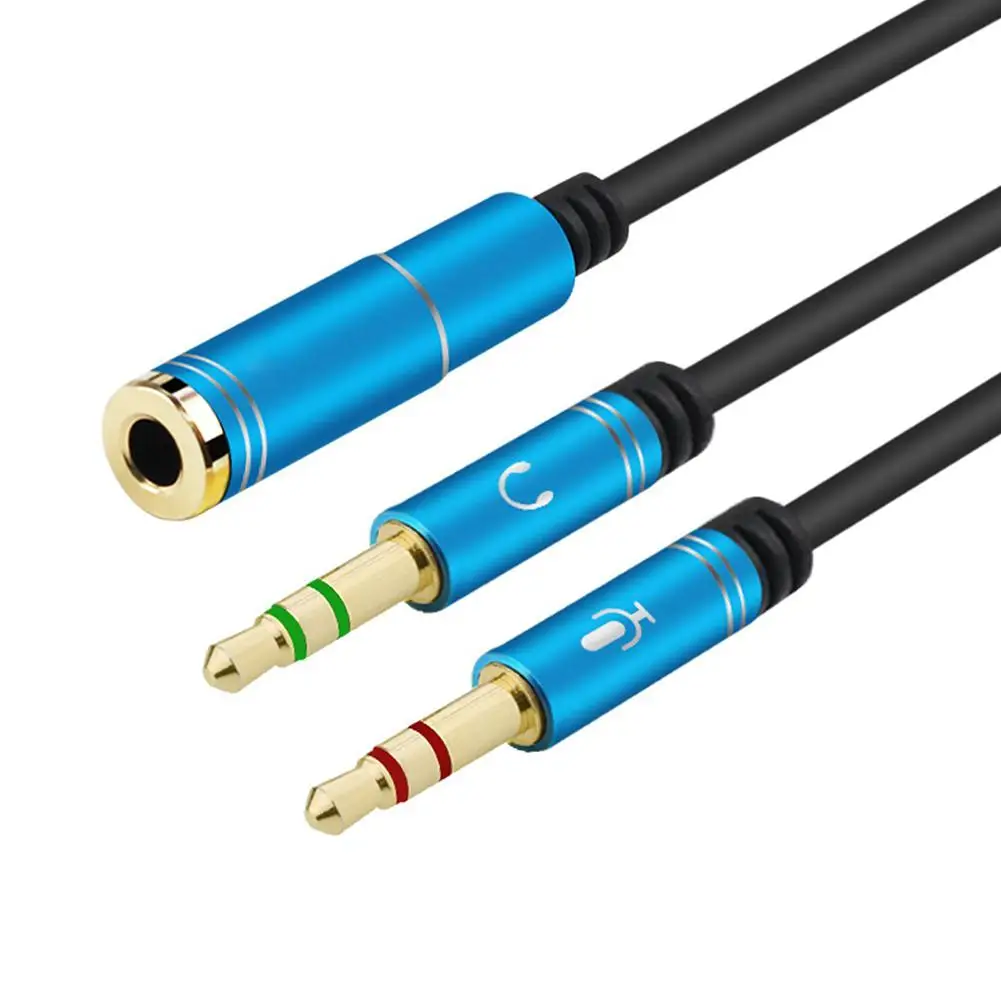 

HobbyLane Y-Splitter Adapter 3.5mm Audio Aux 2 Male to 1 Female Headphone Extension Cable Connected Cord Splitter to Laptop r29