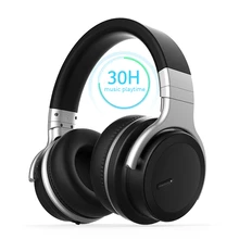 Meidong E7B, наушники с функцией активного шумоподавления, Bluetooth, беспроводная гарнитура с микрофоном, Накладные наушники, стерео, глубокий бас, 30 H, время воспроизведения