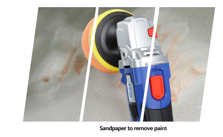 TCH восковая машина с 16V литиевая Батарея Портативный беспроводные), полировальная машинка для автомобилей с эксцентриковым, 5 уровня регулировки скорости Скорость Полировочная машина M10 нить