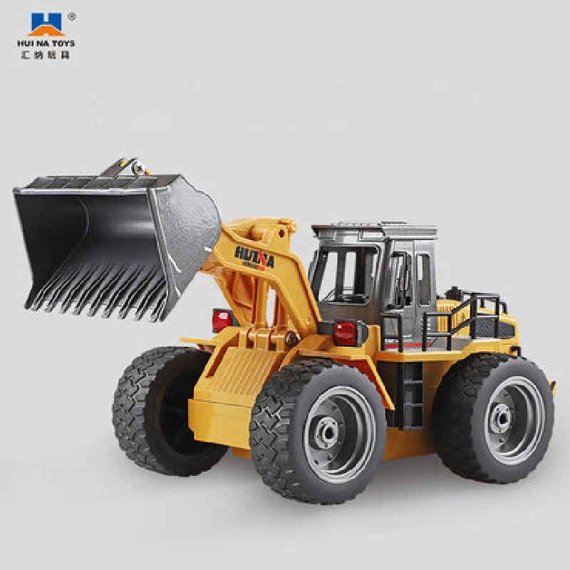

HuiNa Toys 1520 Six Channel 1/18RC Metal Bulldozer Excavator Charging RC Car Model Toys for Kids gifts