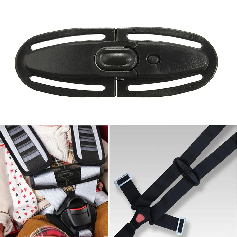 

SEKINNEW Baby Car Safety Strap Lock Buckle Latch Harness Chest Child Seat Belt Clip Knots