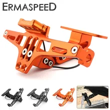 CNC алюминиевый держатель номерного знака мотоцикла задняя полка с креплением с светодиодный подсветкой для KTM Duke 125 200 390 690 990 1290