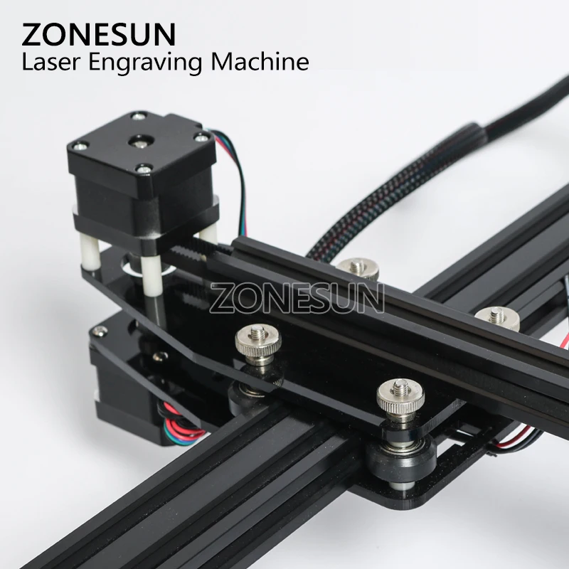 ZONESUN мини настольный фрезерный станок с ЧПУ деревянный штамп бумага лазерная