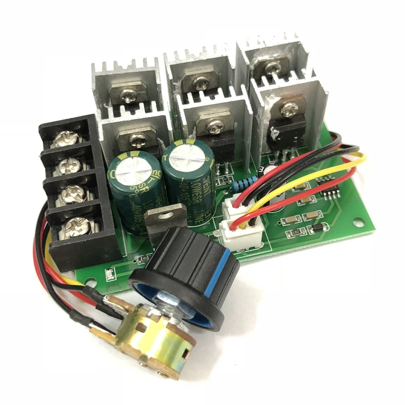 10 шт ШИМ регулятор двигателя пост. тока 12v24v36v48v высокой мощности 40A DC контроллер щетки двигателя 2000 W модуль
