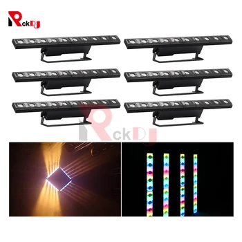 

6pcs 10*3W CREE LED+60pcs 5050 RGB Wall Washer Individual Control 2in1 Led Bar Stage Light for Dj Disco Club