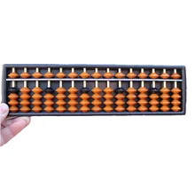 Plastic Abacus Arithmetic Soroban 15 Digits Kids Maths Calculating Tools Chinese abacus toys abacus educational 23*6.5*1.5cm