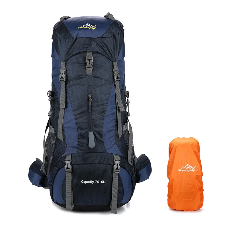 

75L Large Capacity Camping Trekking Backpack with Rain Cover Outdoor Sports Climbing Hiking Rucksack Men Women Travel Bag