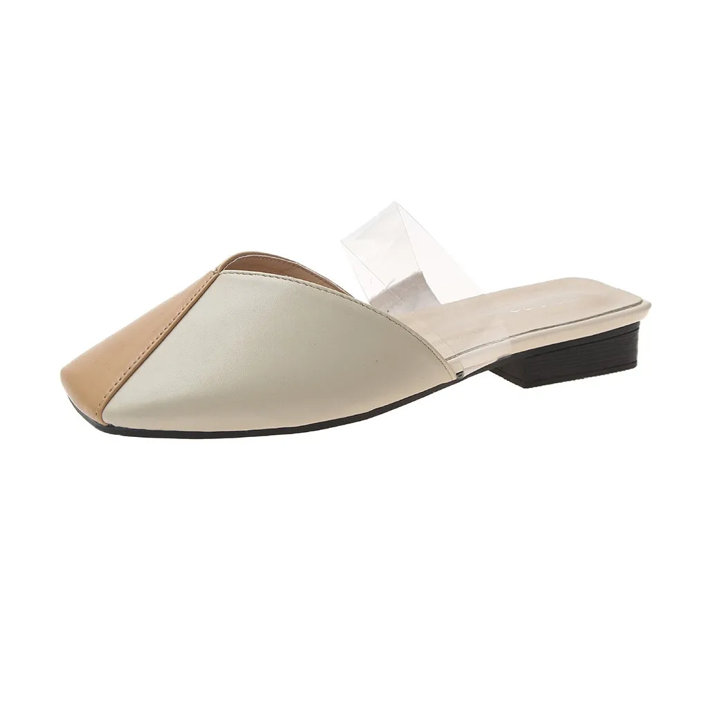 

JAYCOSIN 2019 shoes Women Retro Shoes Lady Fashion Square Toe Flat Mixed Colors Causal Slip On comfortable outdoor Low Shoes