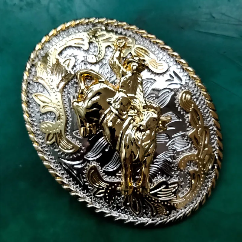 1 шт. серебряный кружевной Золотой ковбойский ремень с металлической пряжкой для мужских джинсов