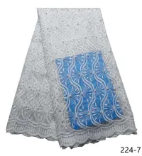 New Designs White African French Lace Fabric High Quality Nigeria French Net Lace 2019 With Stones and Beaded For Women 224 New Designs White African French Lace Fabric High Quality Nigeria French Net Lace 2019 With Stones and Beaded For Women 224