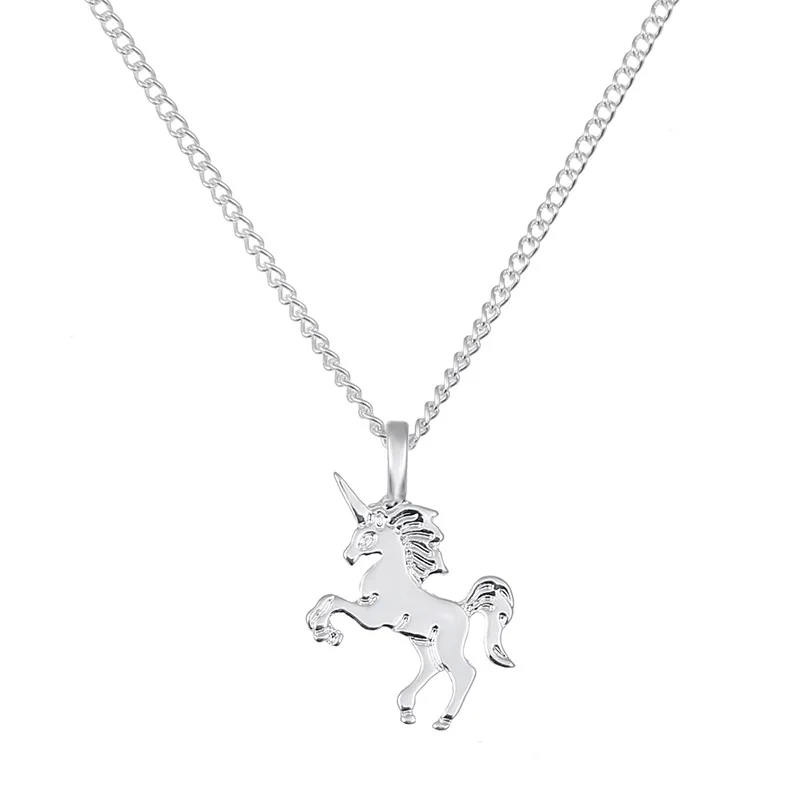 

VAN3 For Kim Silver Pendant Necklaces Simple Style Women Birthday Gifts have three colors choose Sky horse pattern