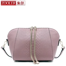 ZOOLER CALIENTE bolsa bolsa de marcas mujeres 2016 nuevo patrón de serpentina de cuero genuino Hombro de las mujeres Del Bolso de cuero de vaca cruzada cuerpo #1211