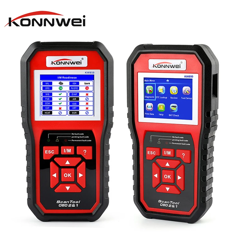 OBD Diagnostic Tool OBD2 Automotive Scanner KONNWEI KW850 Car