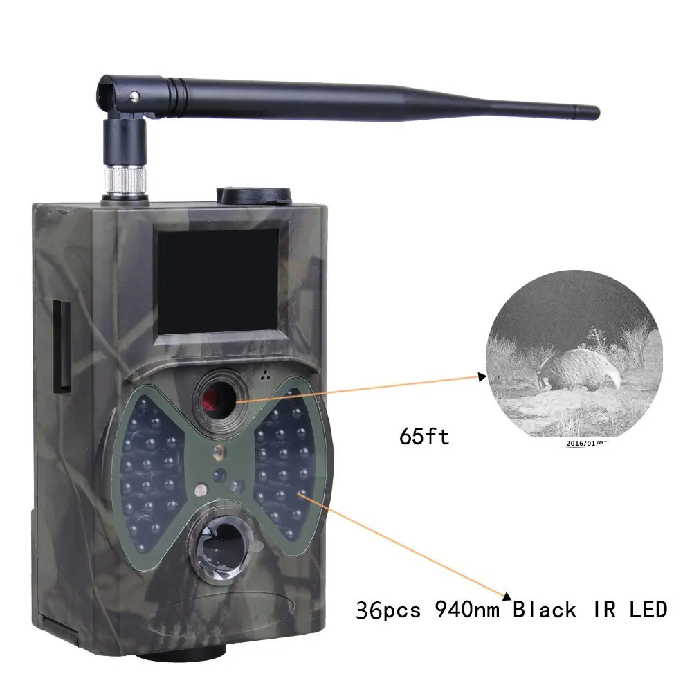 Infravermelha do E-mail da Câmera Gprs da Trilha da Caça Noturna para Armadilhas Animais da Foto Câmera Selvagem Gprs 16mp 1080 p Hc300m Visão Mms Gsm Hc350m 15 Esporte e Lazer