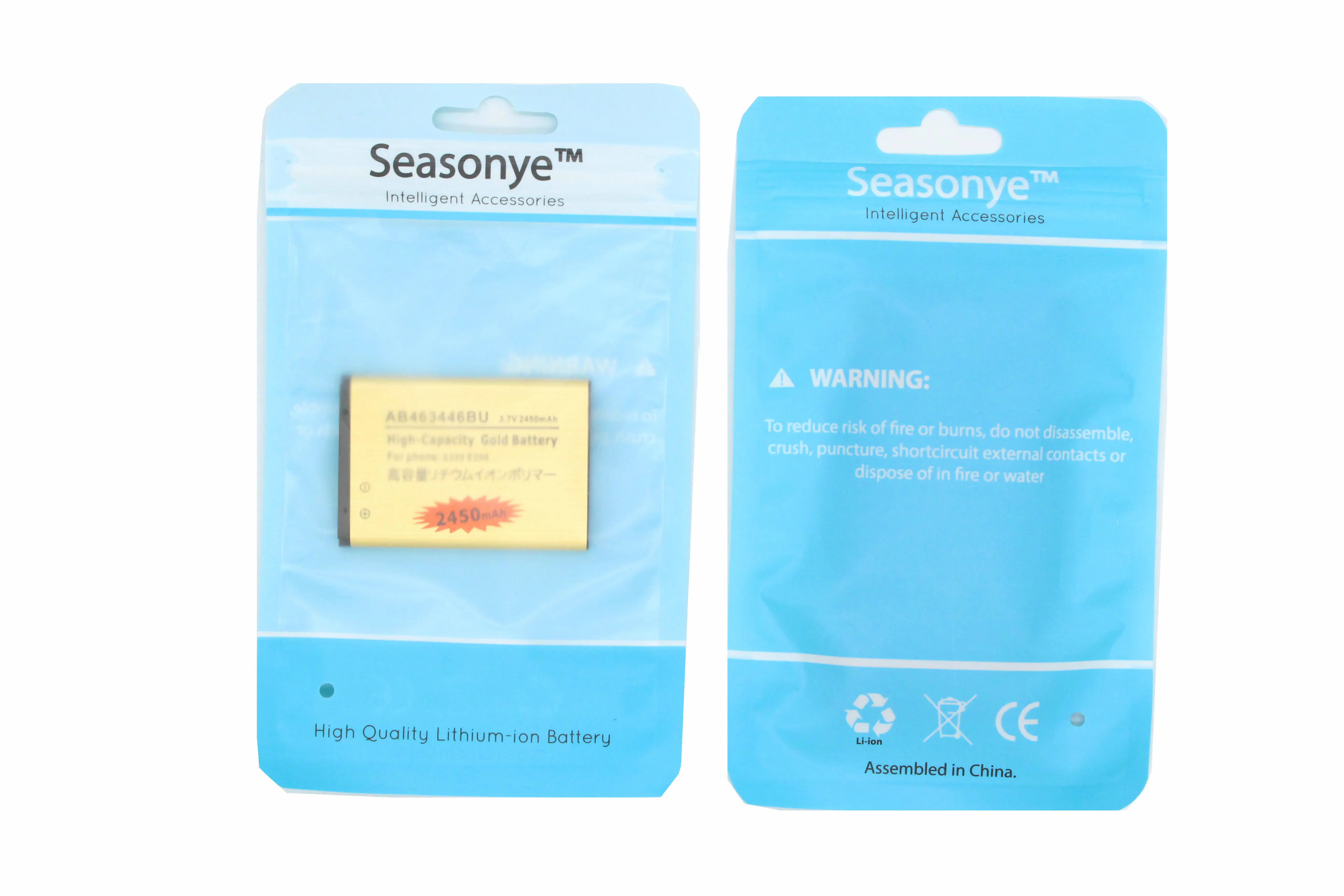 

2450mAh AB463446BU Gold Replacement Battery For Samsung SGH E251 E258 E350 E428 E500 E900 E908 M620 C512 X208 1258 1250 ...