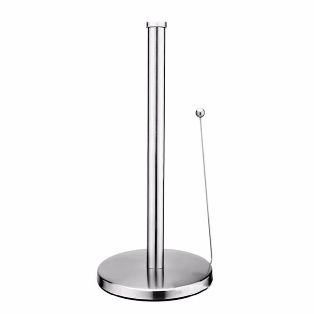 

Bathroom Kitchen Supplies Rack Stainless Steel Roll Tissue Vertical Type Organizer Paper Holder Storage Shelf