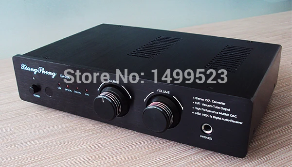 

DAC-03 black Tube DAC Preamp USB Audio Decoder + Headphone Amplifier with TE7022L usb daughter card