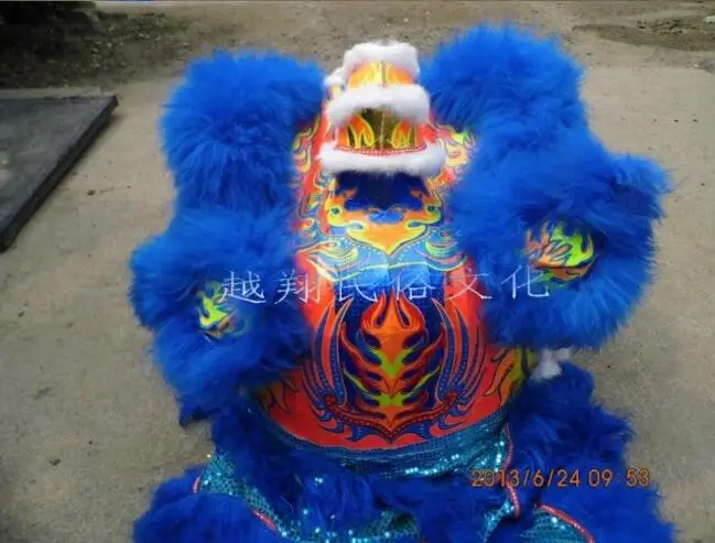 Лев танец китайский танцевальный костюм льва Фошань шерсть