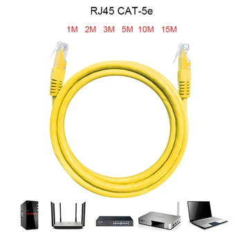 

T-5e RJ45 8-core copper Ethernet LAN Network Cable Pure Copper Plated Chips for computers and switches hubs