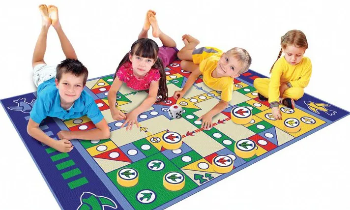 Multi-Function Playmat Classic Entertainment Waterproof Folding Flight Chess Non-Slip Play Mat Kids Party Board Game