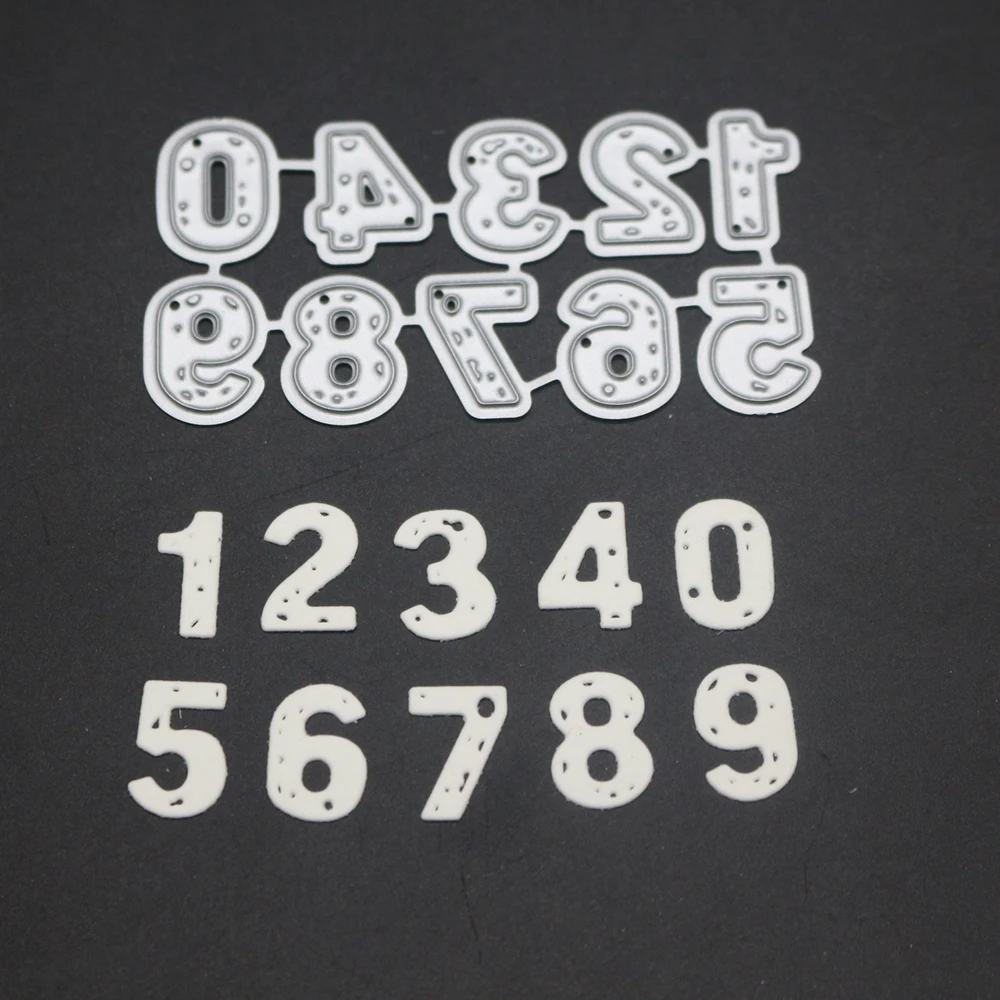 

Number 0-9 Photo Frame 2019 Metal Cutting Dies 6.5x3.5CM New Punch Stamp Craft 3D Stancil Stamping DIY Scrapbooking Card Making