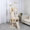 Escalador y rascador para gatos, árbol de juguete, para casa, muebles para mascotas, de madera, con escalera ► Foto 3/6