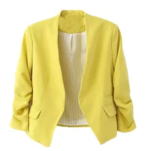 Best Selling Fashion Women High Quality OL Style Nine Quarter Puff Sleeve Elegant Slim Suit Coat Wholesale Size S-XL Best Selling Fashion Women High Quality OL Style Nine Quarter Puff Sleeve Elegant Slim Suit Coat Wholesale Size S-XL