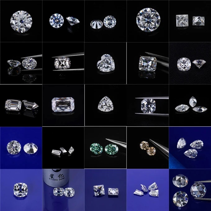 shapes moissanite