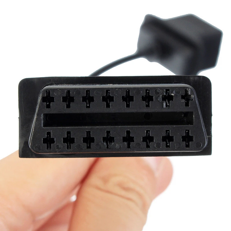 JX-LCLYL 6 Pin OBD To OBD2 Connector Adapter Cable Wire For Chrysler Jeep Dodge