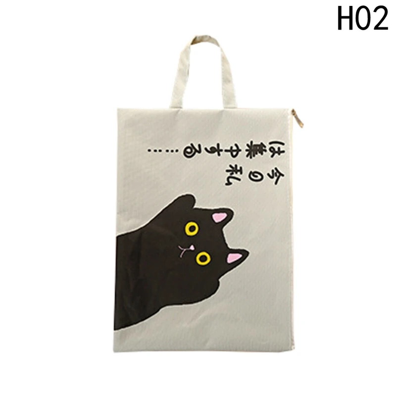 A4 Сумка для документов кошка сумка-папка, милые, миленькие в японском стиле («Каваий»), более простой Ткань Оксфорд Высокое качество